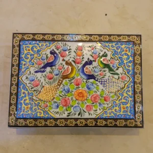 جعبه خاتم نقاشی مینیاتور سایز بزرگ 16در22