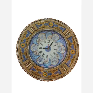 ساعت گرد تلفیق خاتم مینیاتور مینا 40در 40