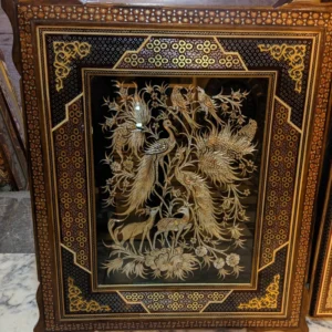 تابلو قلمزنی طرح طاووس