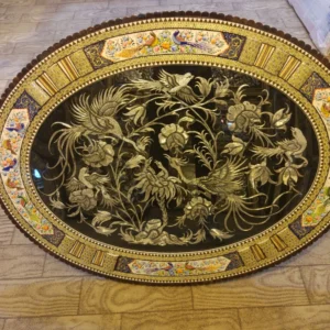 تابلو بیضی با قاب نقاشی مینیاتور