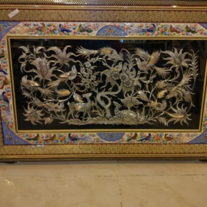 تابلو قلمزنی خاتم+نقاشی مینیاتور