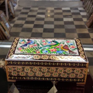 جعبه خاتم+نقاشی مینیاتور برجسته