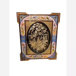 قاب قلمزنی مینیاتور و خاتم46در56