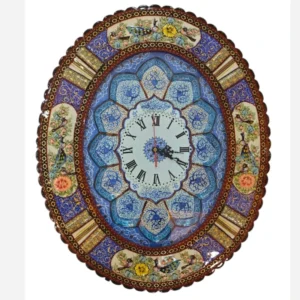 ساعت مینیاتور و خاتم صفحه مس ابعاد 56در46