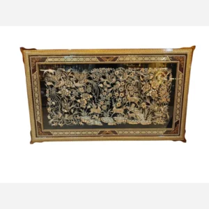 تابلو قلمزنی 120 در 70 طرح صخره آهو