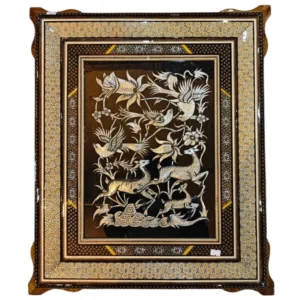 تابلو قلمزنی خاتم ترنج ابعاد 50 در 60