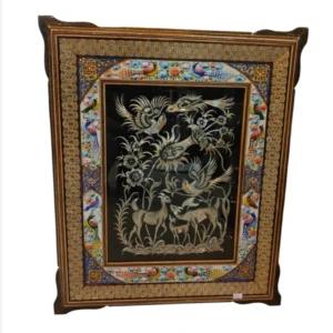 تابلو قلمزنی مینیاتور خاتم 50*60