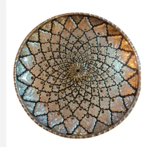 بشقاب قلمزنی قطر 25