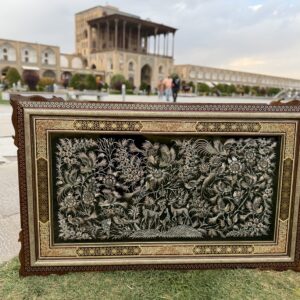 تابلو قلمزنی خاتم استخوانی ۱۰۰ در ۶۰