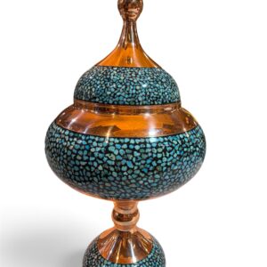 شکلات‌خوری مسی فیروزه کوبی ارتفاع ۲۸